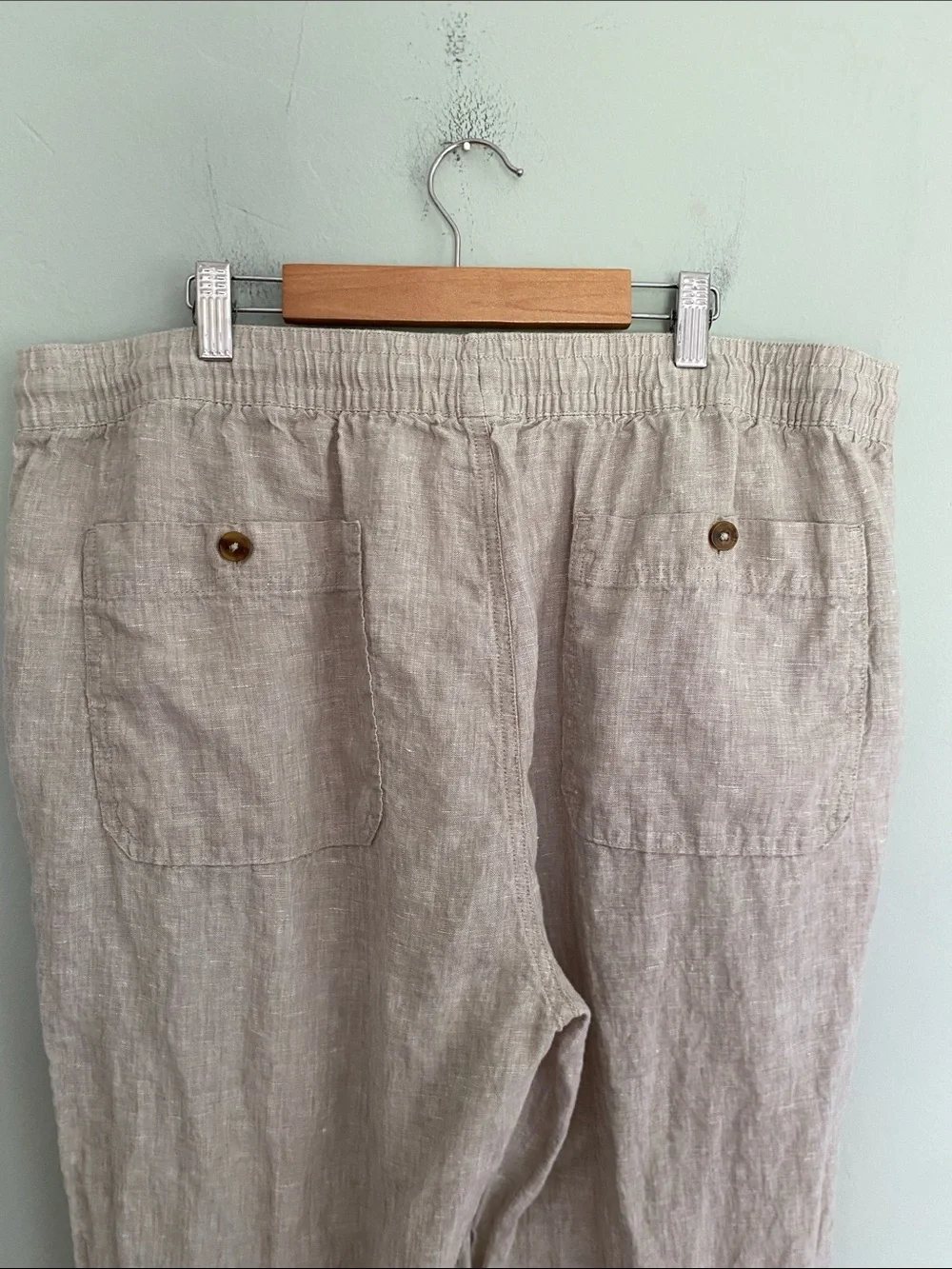 Quince Men’s 100% European Linen Drawstring Beach Pants in Flax Size XL